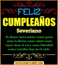 GIF Frases de Cumpleaños Severiano